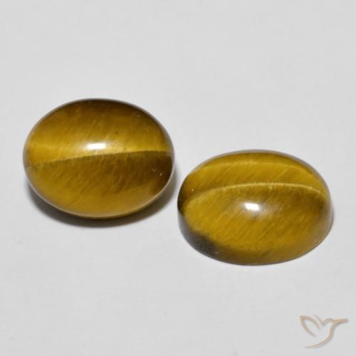 Gemme di Occhio di tigre Marrone dorato naturale da 6.22 ct, Ovale, Opaco