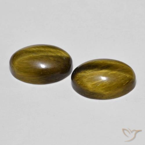 Gemme di Occhio di tigre Marrone caldo naturale da 8.31 ct, Ovale, Opaco