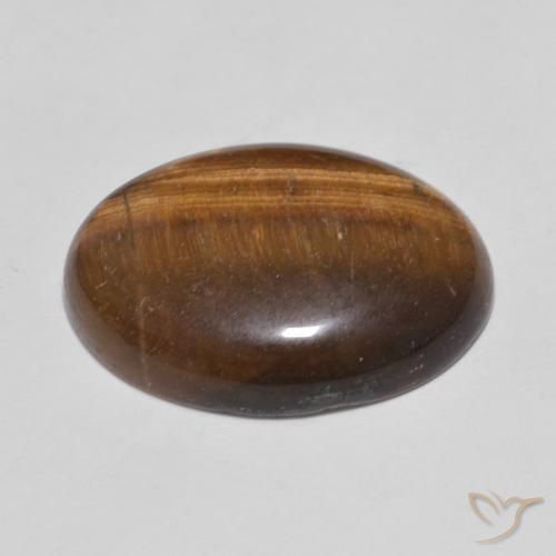 Occhio di tigre Marrone caldo naturale da 9.35 ct, Ovale, Opaco