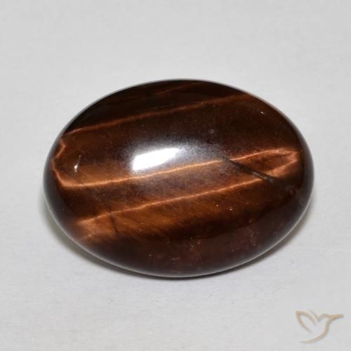 11.25ct Naturale Marrone medio Occhio di tigre, Ovale, Opaco