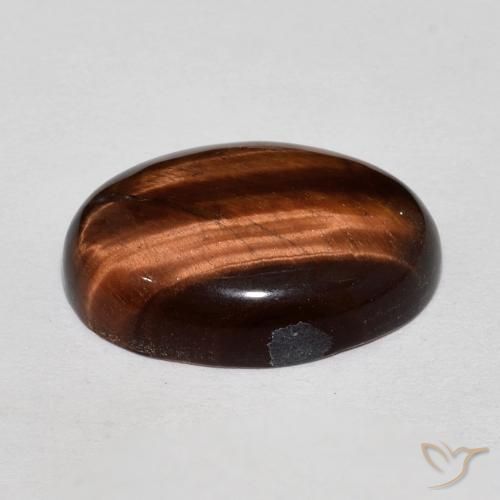 Occhio di tigre Marrone medio naturale da 11.25 ct, Ovale, Opaco