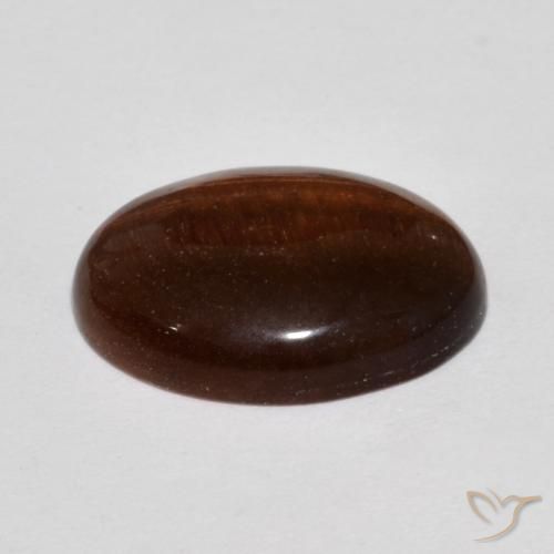 Occhio di tigre marrone pecan naturale da 9.59 ct, Ovale, Opaco