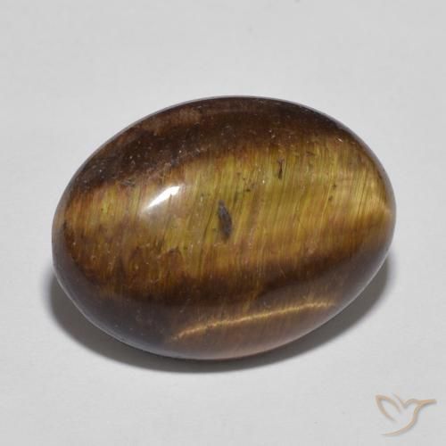 Occhio di tigre Marrone caldo naturale da 9.52 ct, Ovale, Opaco