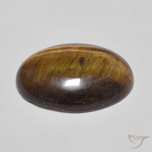 Occhio di tigre Marrone caldo naturale da 9.52 ct, Ovale, Opaco