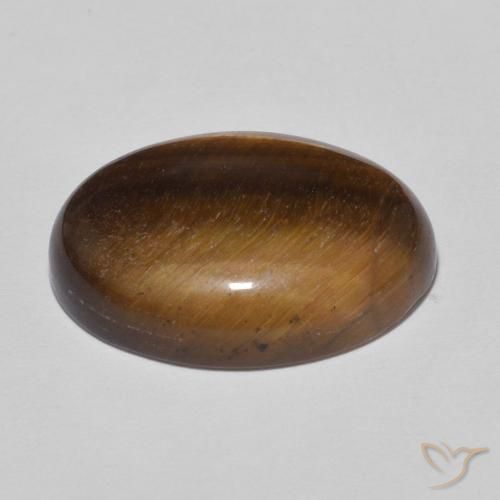 Occhio di tigre Pan di zenzero marrone naturale da 10.52 ct, Ovale, Opaco