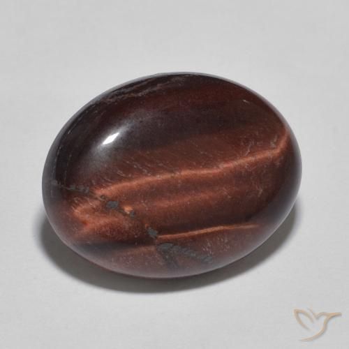7.98ct Naturale Marrone caldo Occhio di tigre, Ovale, Opaco