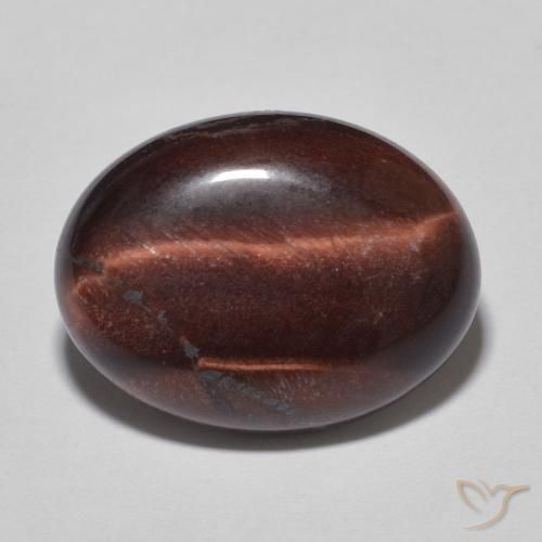 Occhio di tigre Marrone caldo naturale da 7.98 ct, Ovale, Opaco