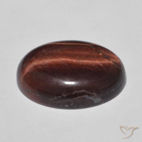 Occhio di tigre Marrone caldo naturale da 7.98 ct, Ovale, Opaco