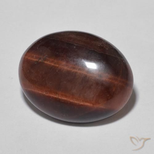 Occhio di tigre marrone pecan naturale da 7.47 ct, Ovale, Opaco