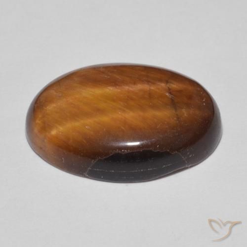 Occhio di tigre Marrone caldo naturale da 10.25 ct, Ovale, Opaco
