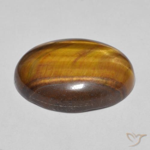 Occhio di tigre Marrone caldo naturale da 10.50 ct, Ovale, Opaco