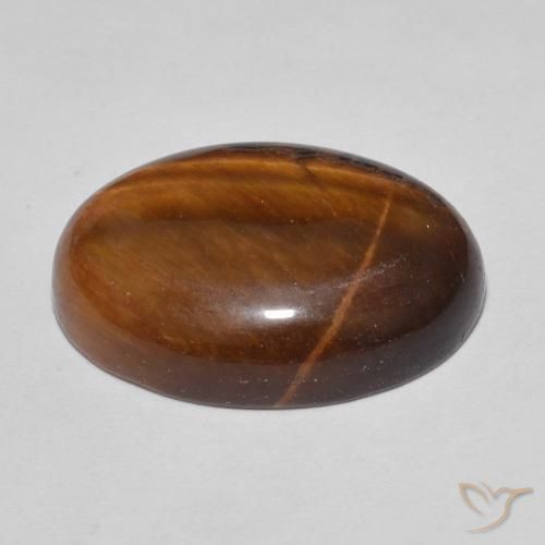 Occhio di tigre Pan di zenzero marrone naturale da 11.24 ct, Ovale, Opaco