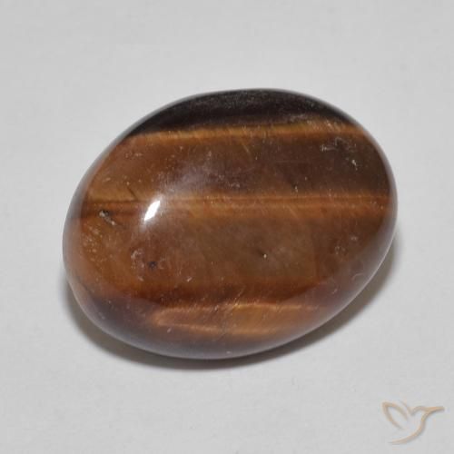 Occhio di tigre Marrone arancio naturale da 8.54 ct, Ovale, Opaco