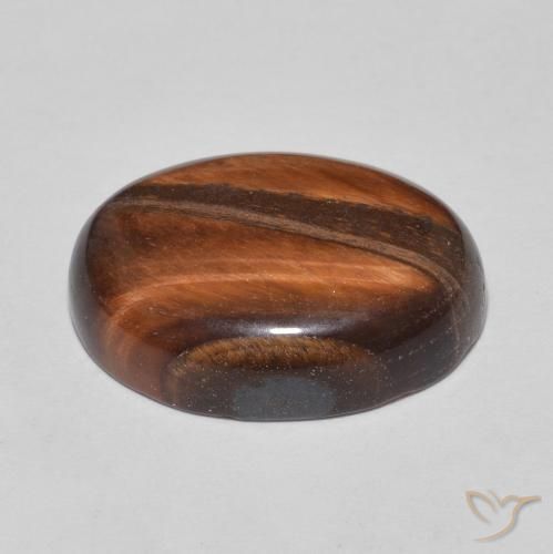 Occhio di tigre Marrone caldo naturale da 8.72 ct, Ovale, Opaco