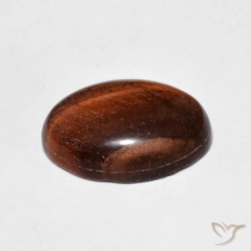 Occhio di tigre Marrone rossastro naturale da 5.00 ct, Ovale, Opaco