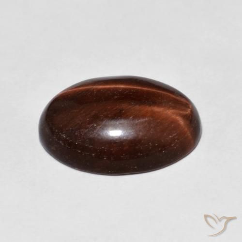 Occhio di tigre Marrone caldo naturale da 5.18 ct, Ovale, Opaco