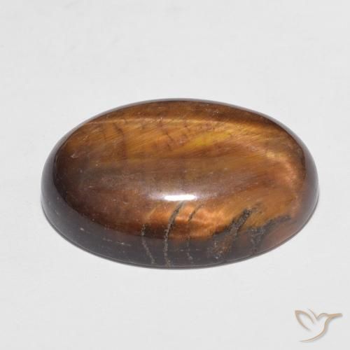 Occhio di tigre Marrone caldo naturale da 10.95 ct, Ovale, Opaco