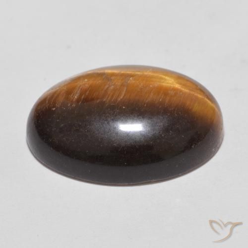 Occhio di tigre Marrone medio naturale da 11.10 ct, Ovale, Opaco