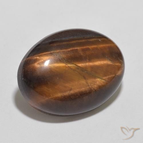 Occhio di tigre Cannella Brown naturale da 10.43 ct, Ovale, Opaco