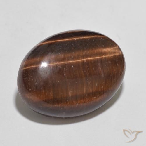 Occhio di tigre Marrone caldo naturale da 10.52 ct, Ovale, Opaco