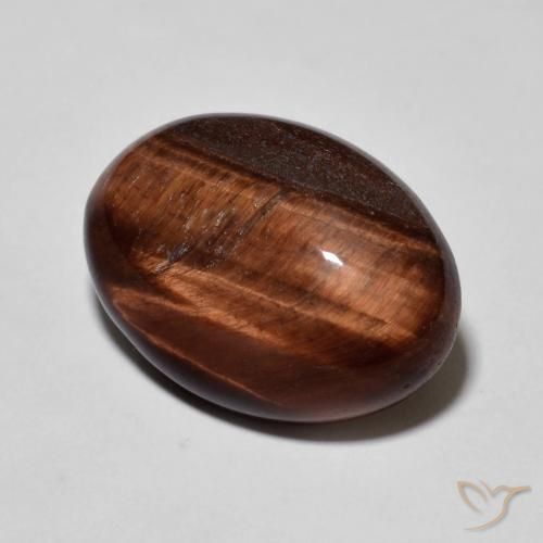 Occhio di tigre Pan di zenzero marrone naturale da 9.88 ct, Ovale, Opaco