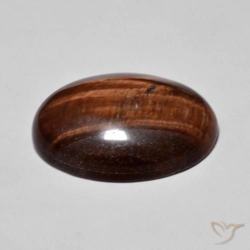 Occhio di tigre Pan di zenzero marrone naturale da 9.88 ct, Ovale, Opaco