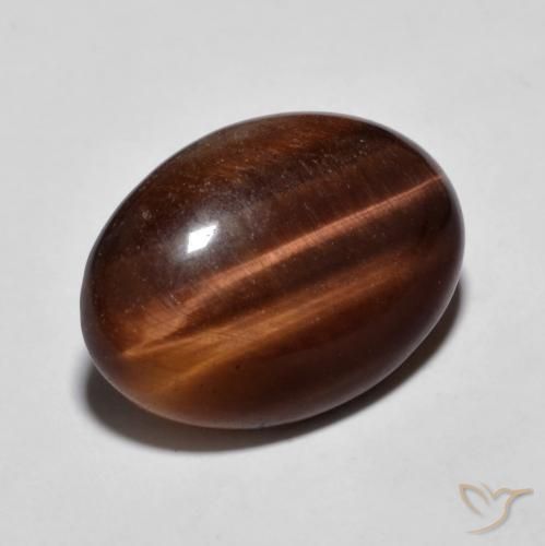 Occhio di tigre Pan di zenzero marrone naturale da 8.96 ct, Ovale, Opaco