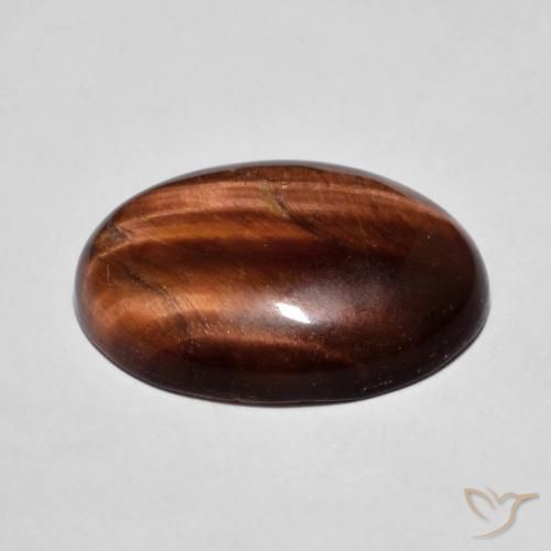 Occhio di tigre Pan di zenzero marrone naturale da 9.67 ct, Ovale, Opaco