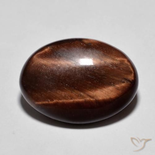 9.94ct Naturale Pan di zenzero marrone Occhio di tigre, Ovale, Opaco