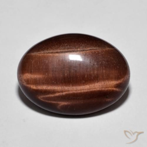 9.58ct Naturale Pan di zenzero marrone Occhio di tigre, Ovale, Opaco