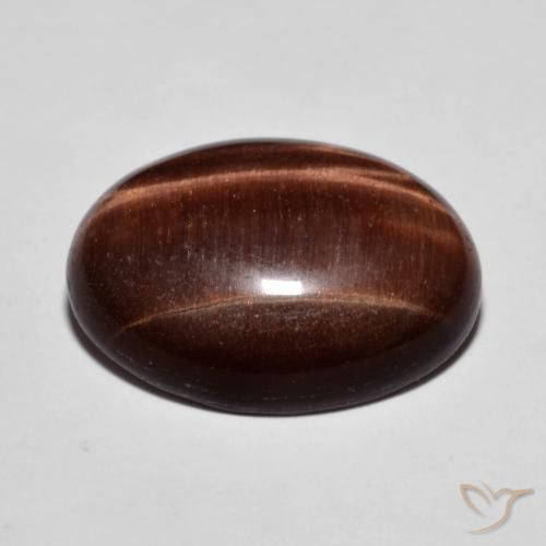 Occhio di tigre Pan di zenzero marrone naturale da 9.58 ct, Ovale, Opaco