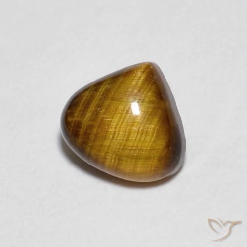 Occhio di tigre Marrone caldo naturale da 0.74 ct, Forma a pera, Opaco