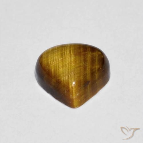 Occhio di tigre Marrone caldo naturale da 0.74 ct, Forma a pera, Opaco