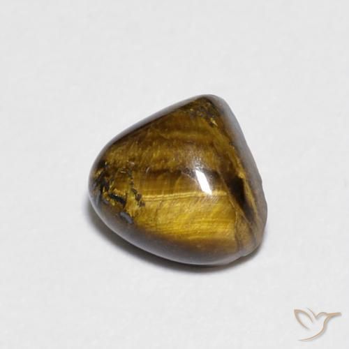 Occhio di tigre Marrone dorato naturale da 0.84 ct, Forma a pera, Opaco