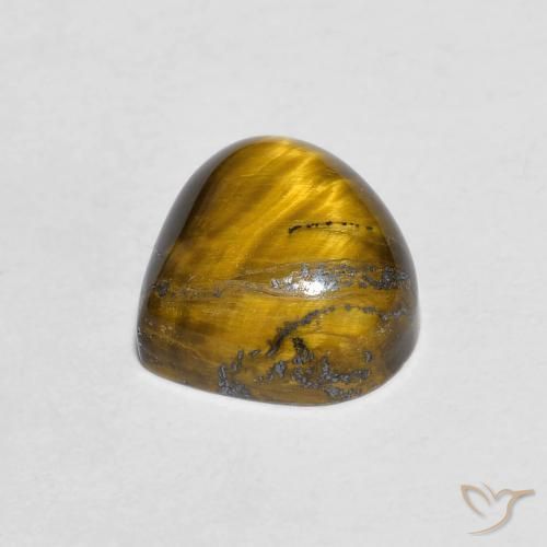 Occhio di tigre Marrone caldo naturale da 1.98 ct, Forma a pera, Opaco