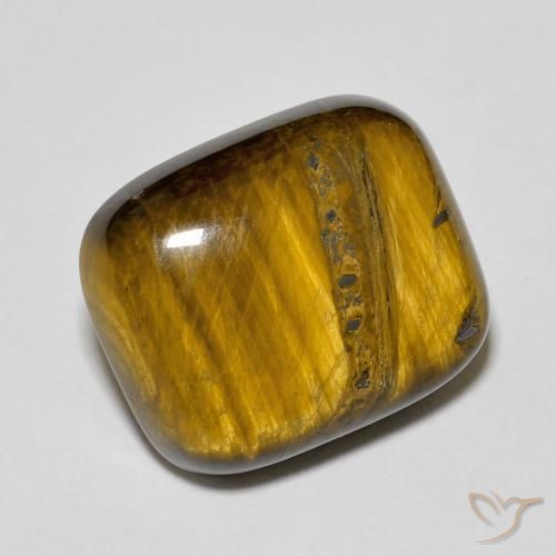 9.01ct Naturale Marrone caldo Occhio di tigre, Cuscino, Opaco