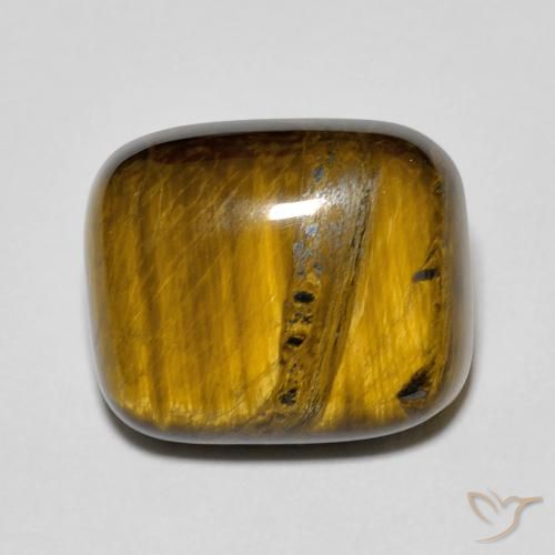 Occhio di tigre Marrone caldo naturale da 9.01 ct, Cuscino, Opaco