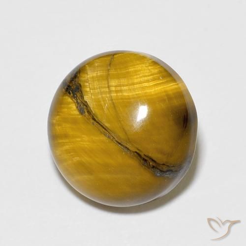 Occhio di tigre Marrone caldo naturale da 6.78 ct, Rotondo, Opaco