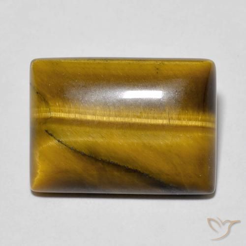 Occhio di tigre Marrone caldo naturale da 13.18 ct, Taglio a baguette, Opaco