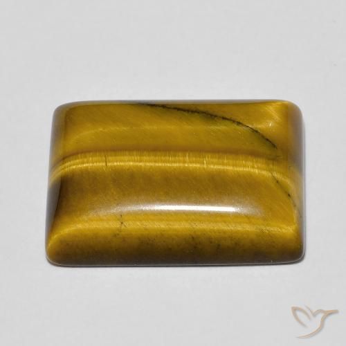 Occhio di tigre Marrone caldo naturale da 13.18 ct, Taglio a baguette, Opaco