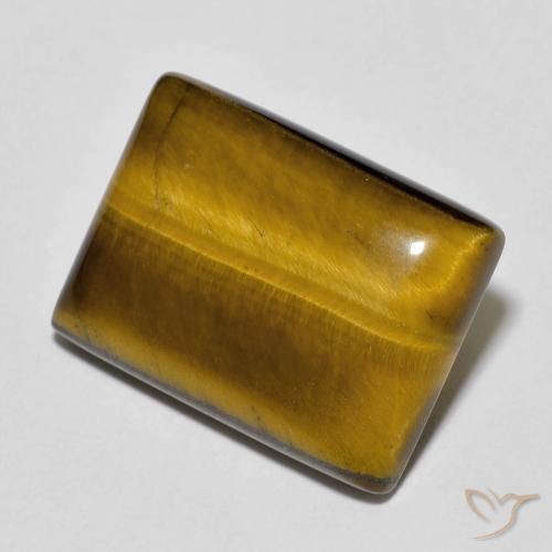 Occhio di tigre Marrone medio naturale da 13.15 ct, Taglio a baguette, Opaco