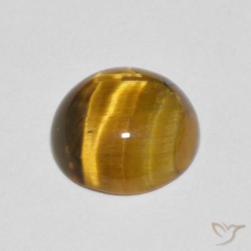 Occhio di tigre Marrone dorato naturale da 1.57 ct, Rotondo, Opaco