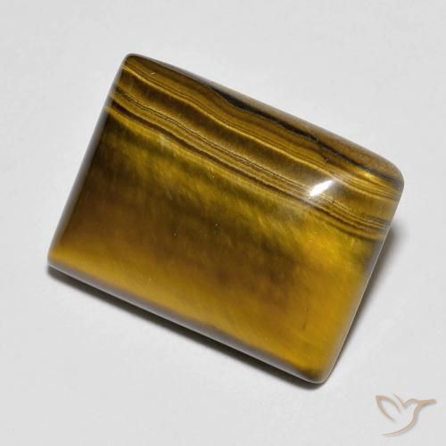 Occhio di tigre Medium Dark-Brown naturale da 10.12 ct, Taglio a baguette, Opaco