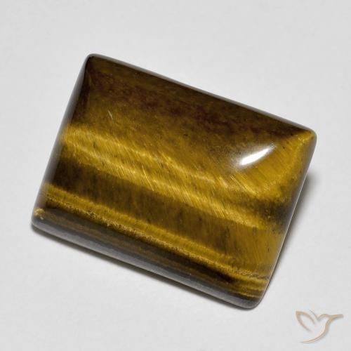 Occhio di tigre Marrone caldo naturale da 9.81 ct, Taglio a baguette, Opaco