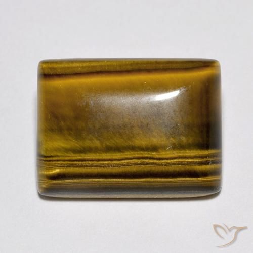 10.41ct Naturale Marrone caldo Occhio di tigre, Taglio a baguette, Opaco