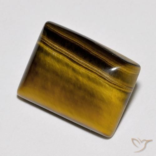 Occhio di tigre Marrone caldo naturale da 10.19 ct, Taglio a baguette, Opaco