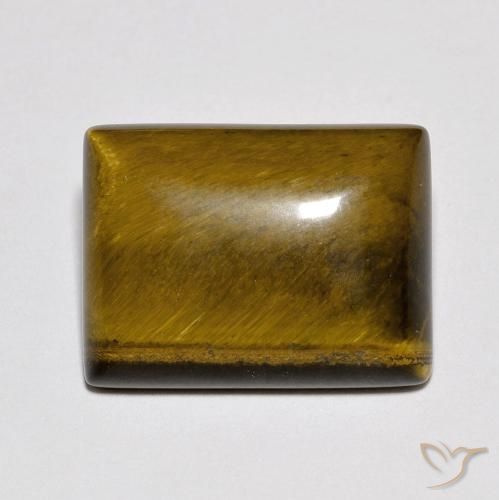 9.29ct Naturale Medium Dark-Brown Occhio di tigre, Taglio a baguette, Opaco