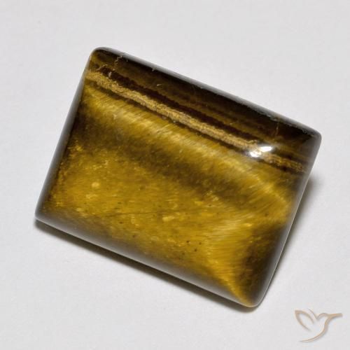 Occhio di tigre Marrone caldo naturale da 10.93 ct, Taglio a baguette, Opaco