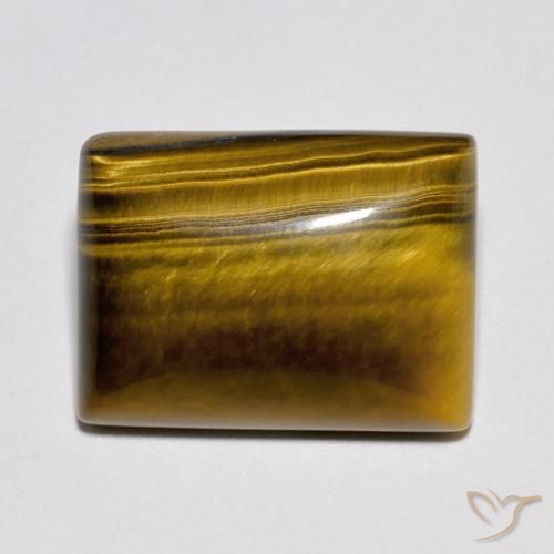 10.42ct Naturale Marrone caldo Occhio di tigre, Taglio a baguette, Opaco