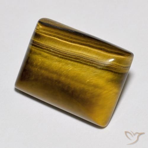 Occhio di tigre Marrone caldo naturale da 10.42 ct, Taglio a baguette, Opaco